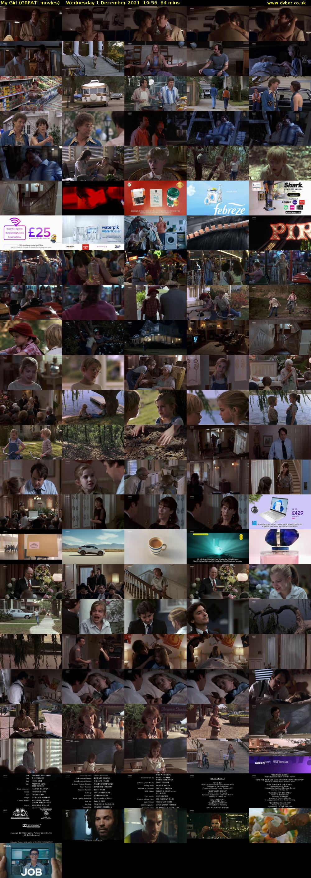 My Girl (GREAT! movies) Wednesday 1 December 2021 19:56 - 21:00