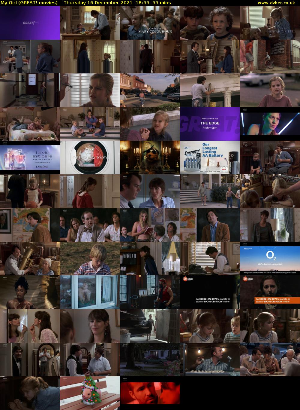 My Girl (GREAT! movies) Thursday 16 December 2021 18:55 - 19:50