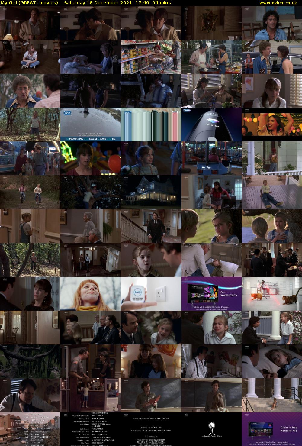 My Girl (GREAT! movies) Saturday 18 December 2021 17:46 - 18:50