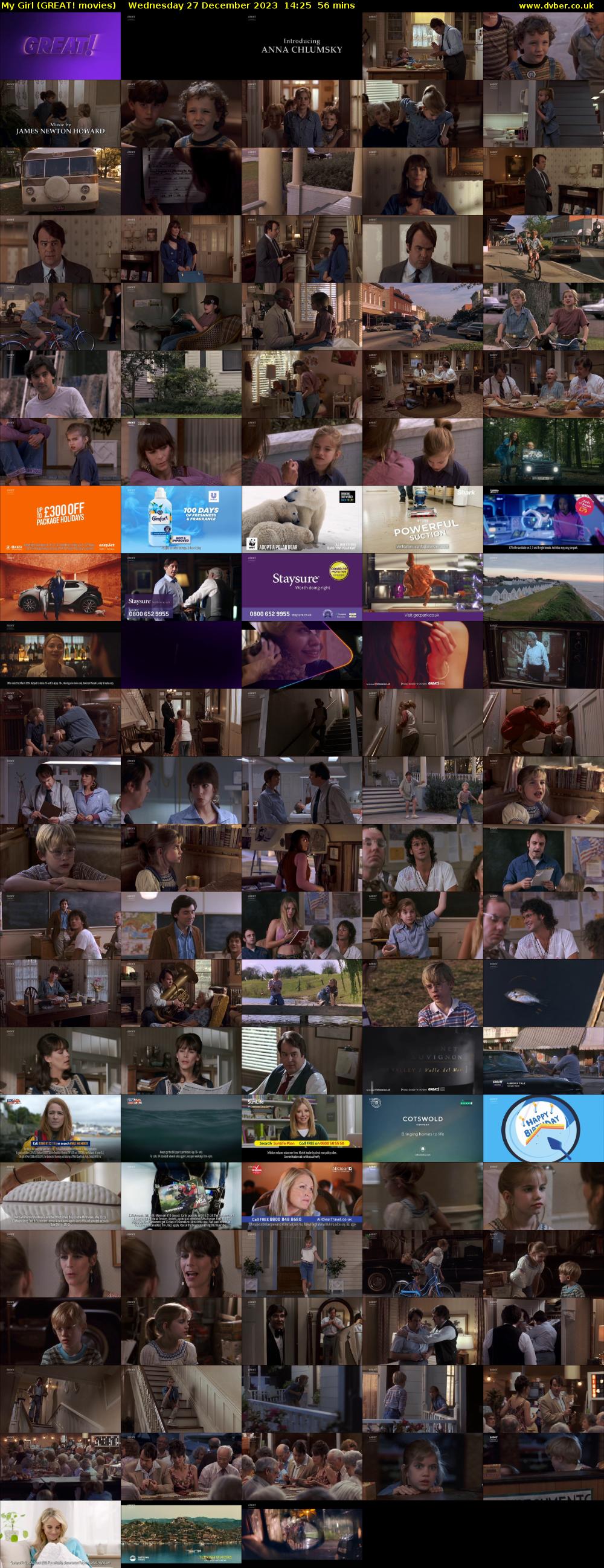 My Girl (GREAT! movies) Wednesday 27 December 2023 14:25 - 15:21