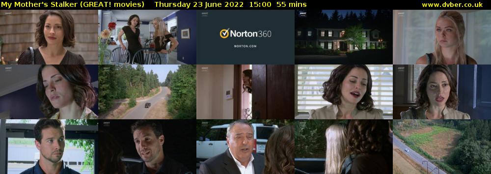 My Mother's Stalker (GREAT! movies) Thursday 23 June 2022 15:00 - 15:55