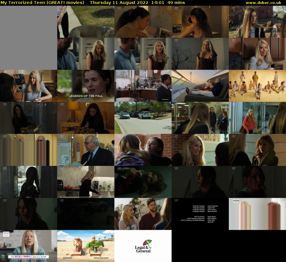 My Terrorized Teen (GREAT! movies) Thursday 11 August 2022 14:01 - 14:50