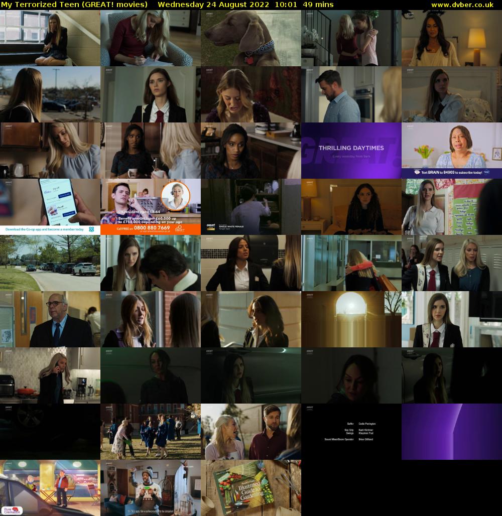 My Terrorized Teen (GREAT! movies) Wednesday 24 August 2022 10:01 - 10:50