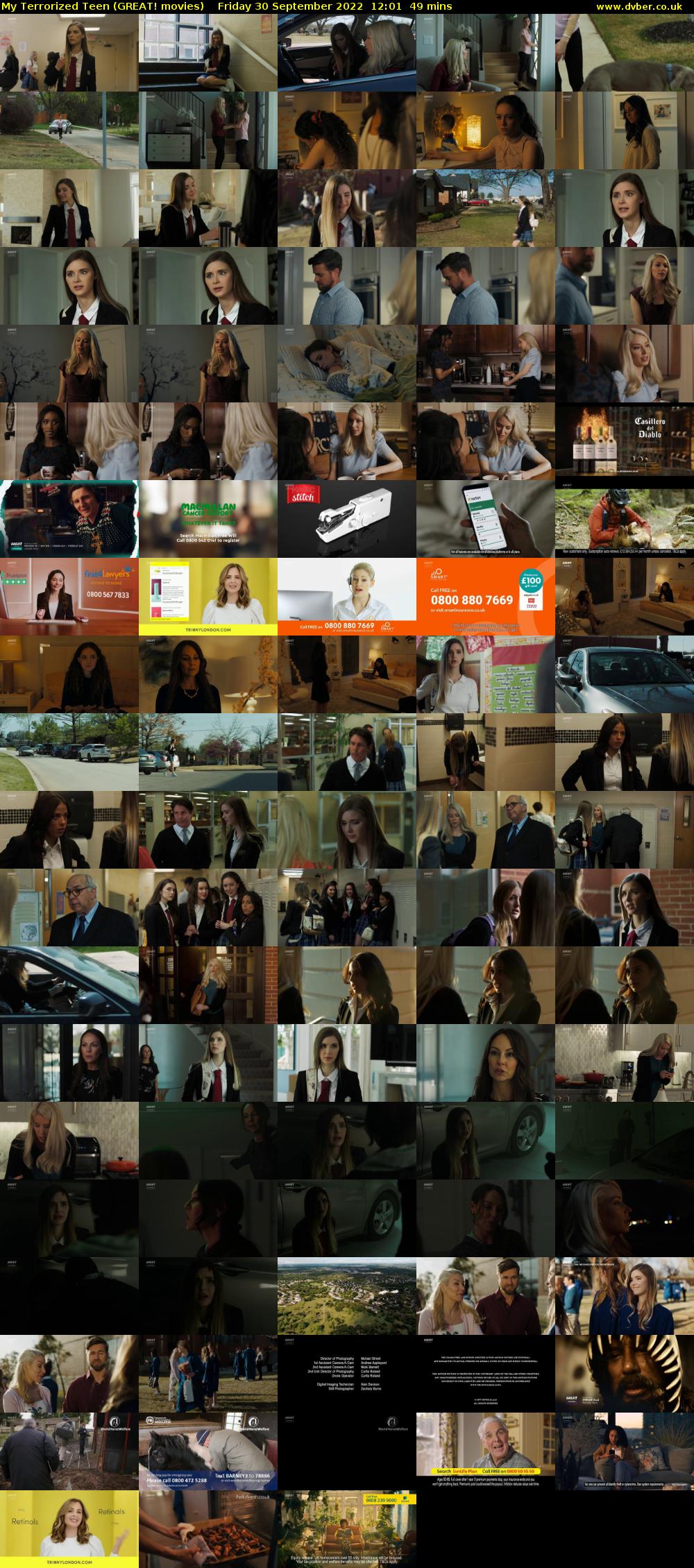 My Terrorized Teen (GREAT! movies) Friday 30 September 2022 12:01 - 12:50