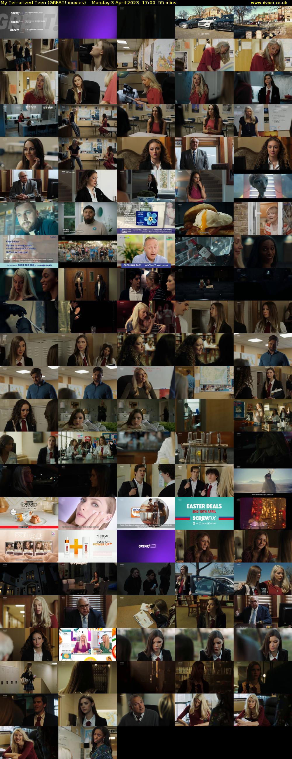 My Terrorized Teen (GREAT! movies) Monday 3 April 2023 17:00 - 17:55