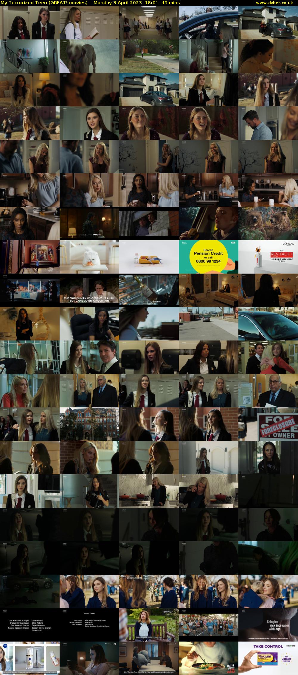My Terrorized Teen (GREAT! movies) Monday 3 April 2023 18:01 - 18:50
