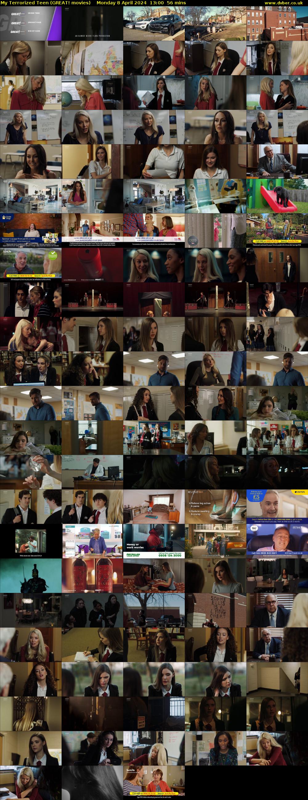My Terrorized Teen (GREAT! movies) Monday 8 April 2024 13:00 - 13:56