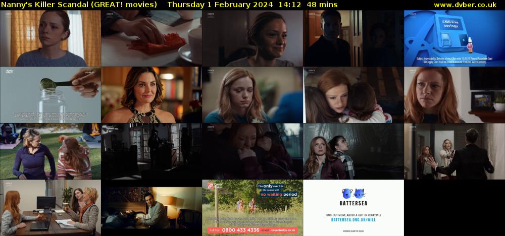 Nanny's Killer Scandal (GREAT! movies) Thursday 1 February 2024 14:12 - 15:00