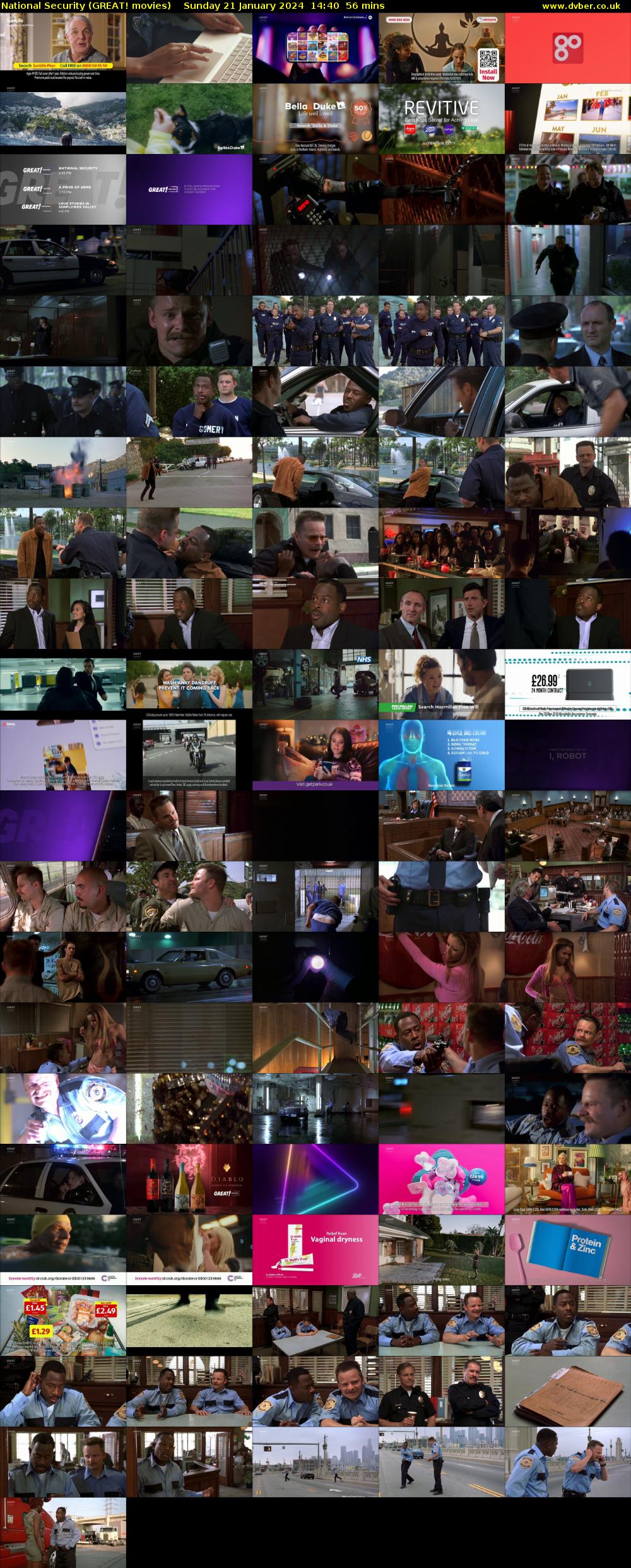 National Security (GREAT! movies) Sunday 21 January 2024 14:40 - 15:36