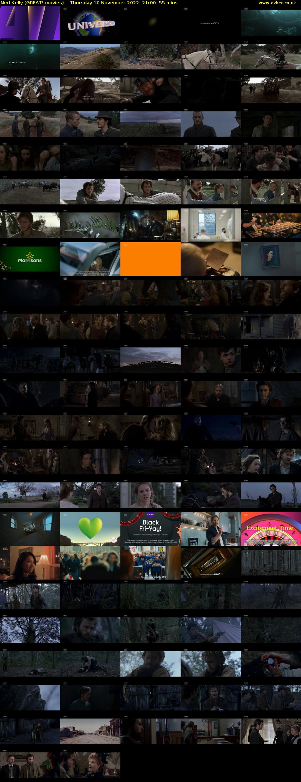 Ned Kelly (GREAT! movies) Thursday 10 November 2022 21:00 - 21:55