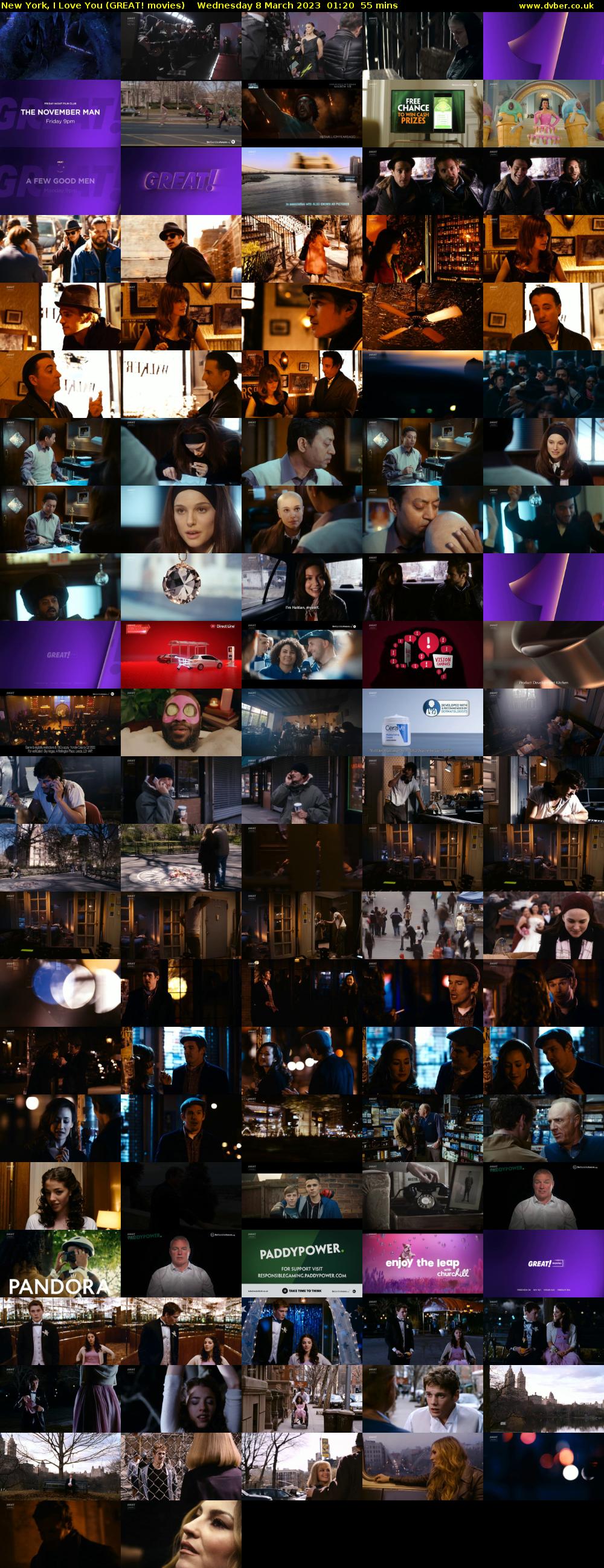 New York, I Love You (GREAT! movies) Wednesday 8 March 2023 01:20 - 02:15