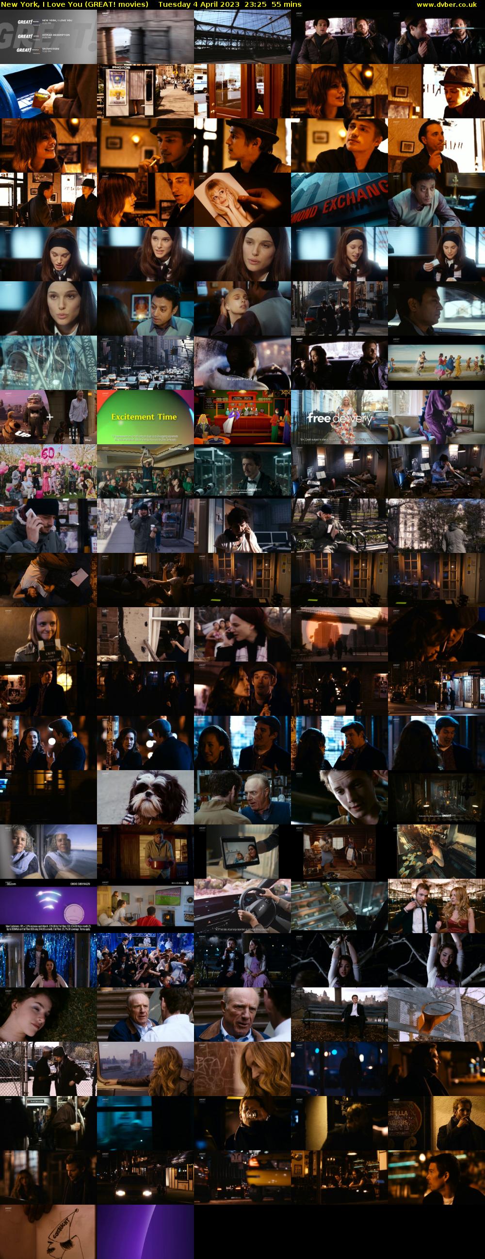New York, I Love You (GREAT! movies) Tuesday 4 April 2023 23:25 - 00:20