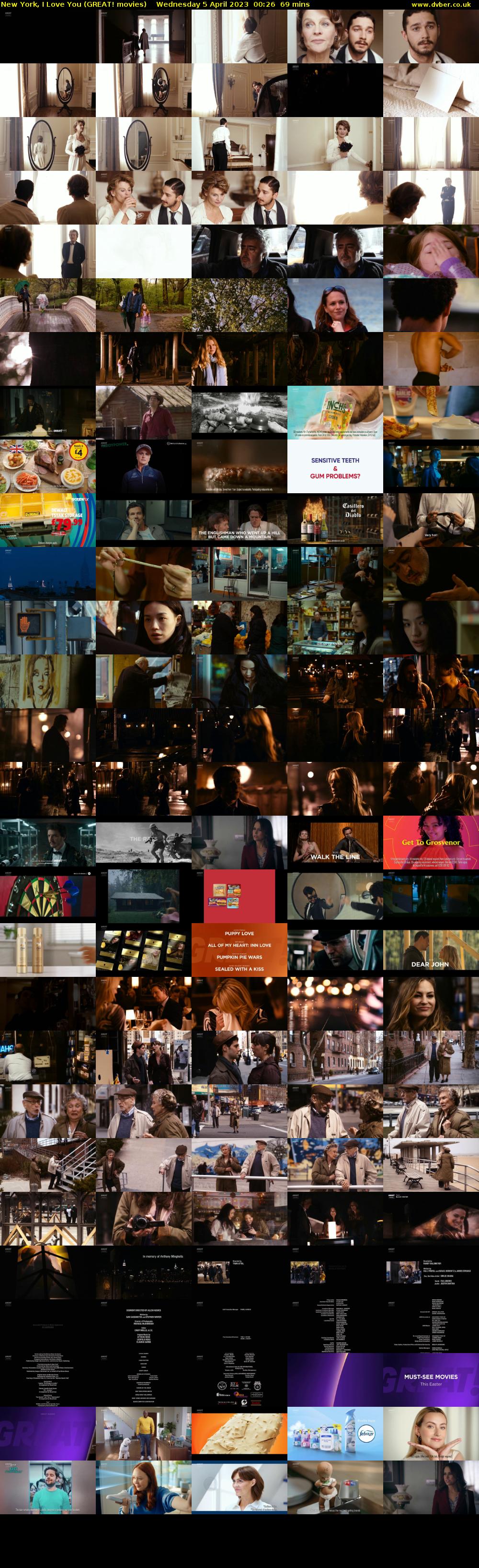 New York, I Love You (GREAT! movies) Wednesday 5 April 2023 00:26 - 01:35