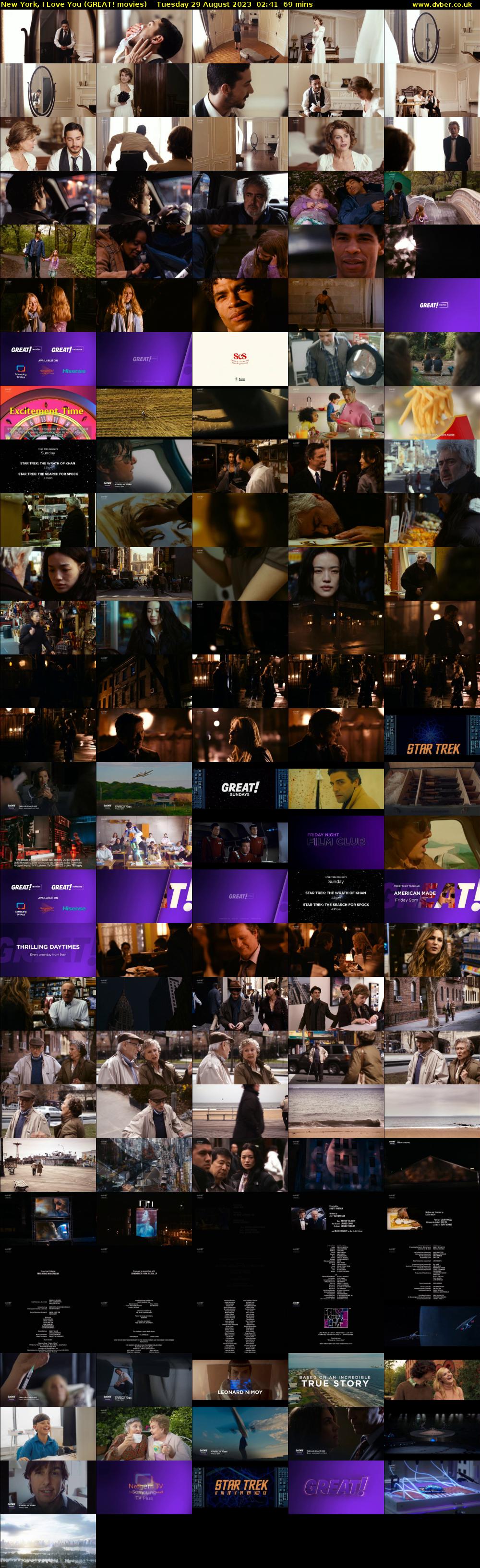 New York, I Love You (GREAT! movies) Tuesday 29 August 2023 02:41 - 03:50