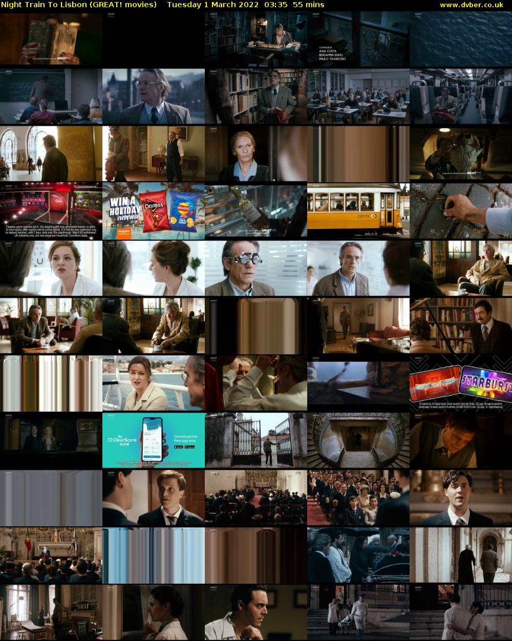 Night Train To Lisbon (GREAT! movies) Tuesday 1 March 2022 03:35 - 04:30