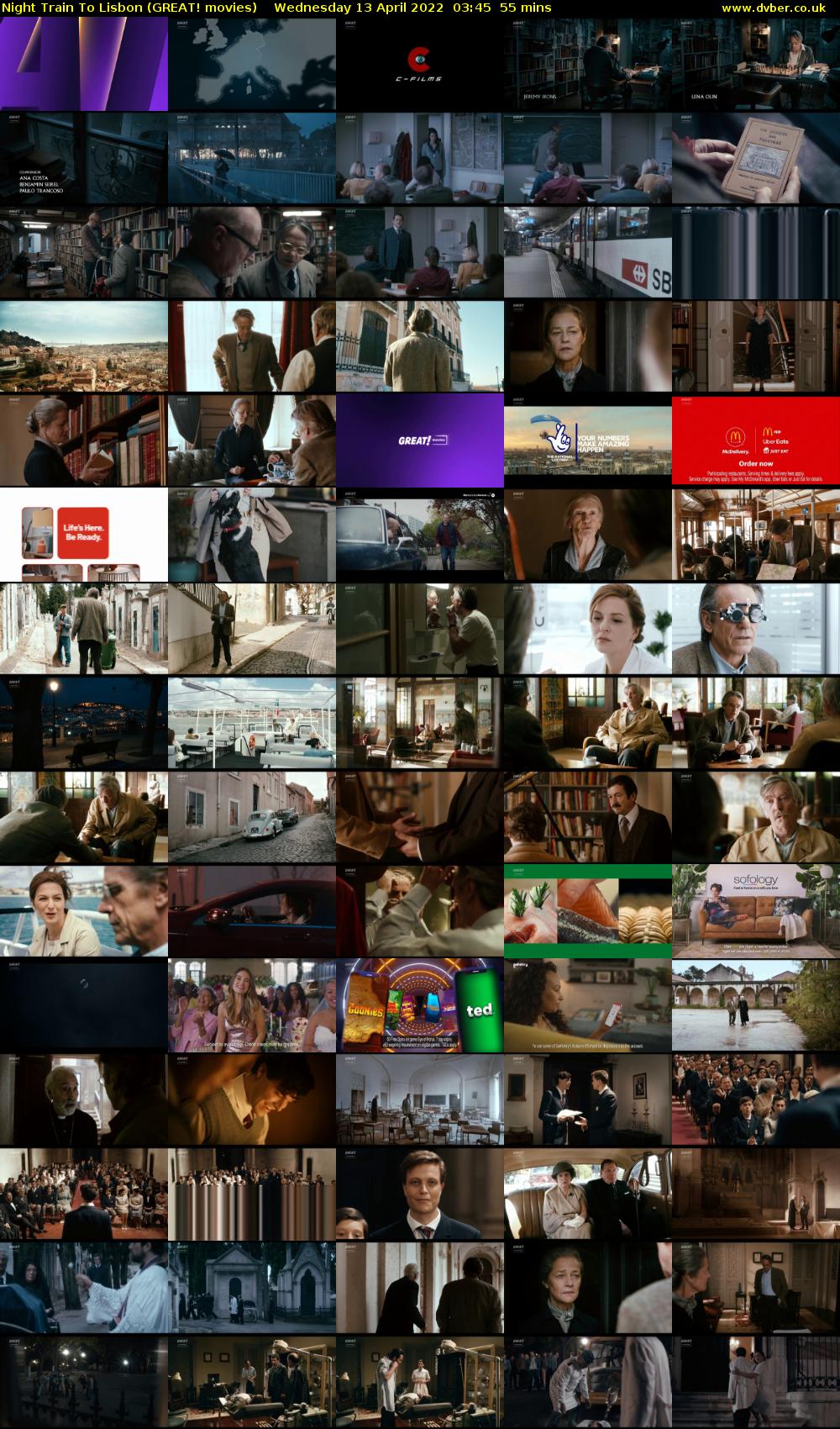 Night Train To Lisbon (GREAT! movies) Wednesday 13 April 2022 03:45 - 04:40