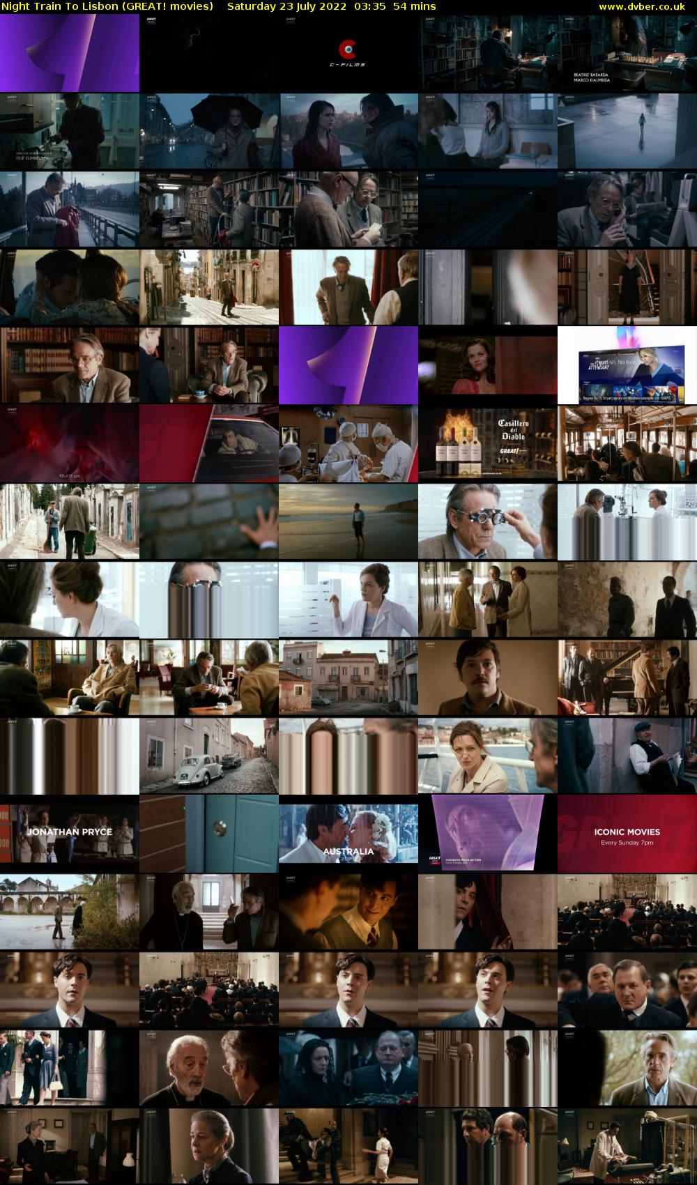 Night Train To Lisbon (GREAT! movies) Saturday 23 July 2022 03:35 - 04:29