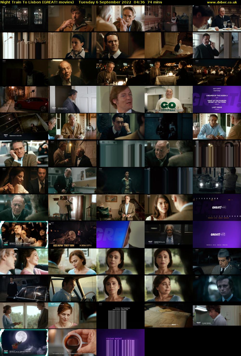 Night Train To Lisbon (GREAT! movies) Tuesday 6 September 2022 04:36 - 05:50