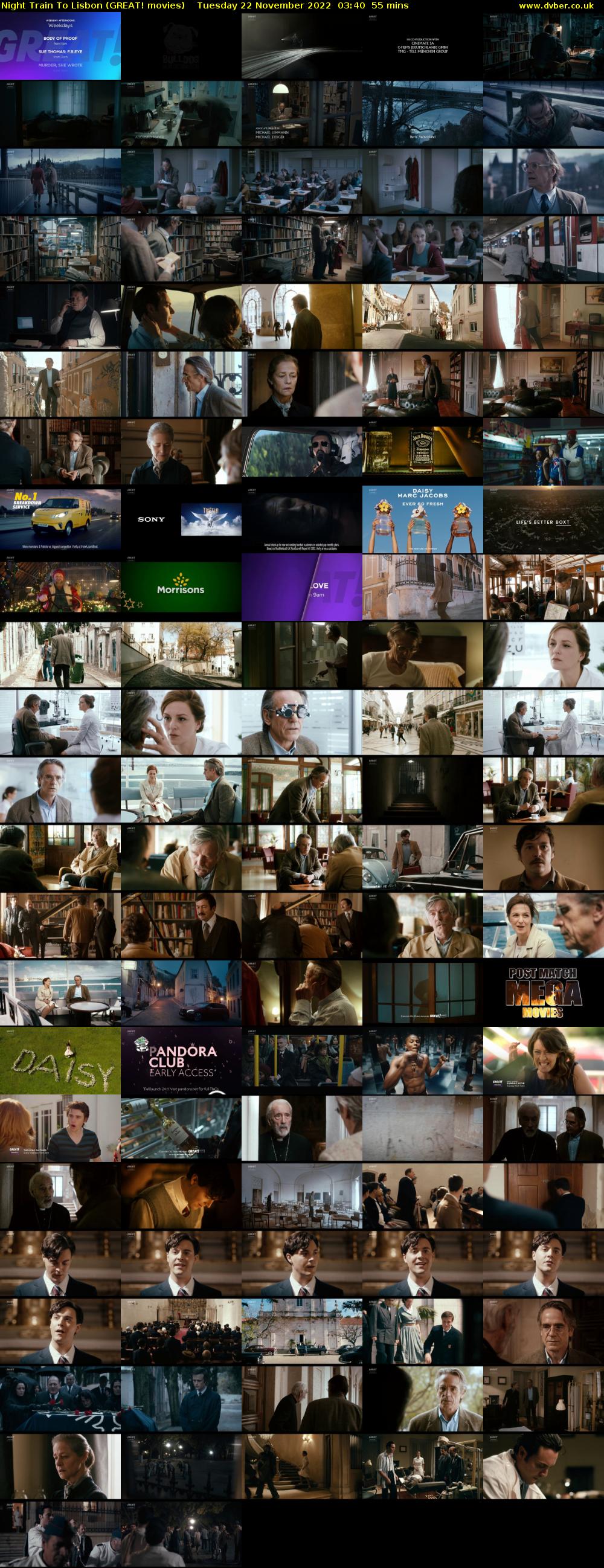 Night Train To Lisbon (GREAT! movies) Tuesday 22 November 2022 03:40 - 04:35