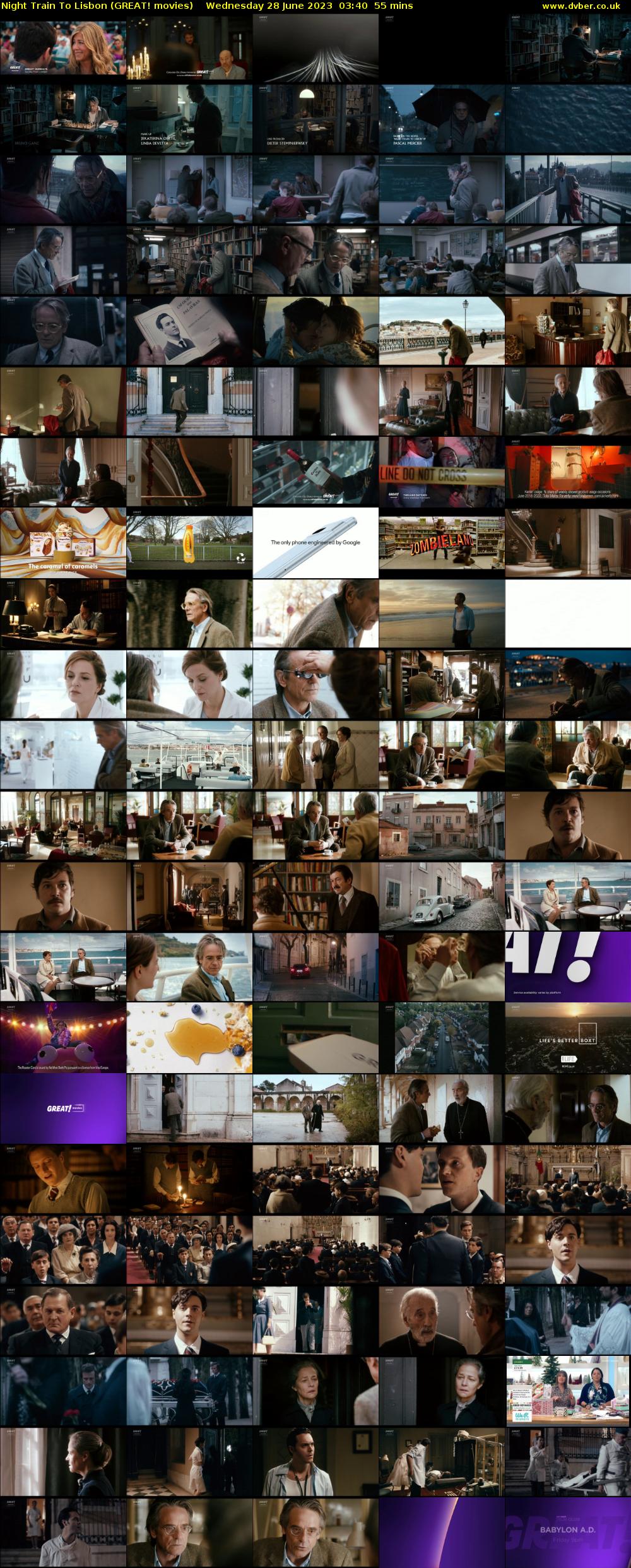 Night Train To Lisbon (GREAT! movies) Wednesday 28 June 2023 03:40 - 04:35