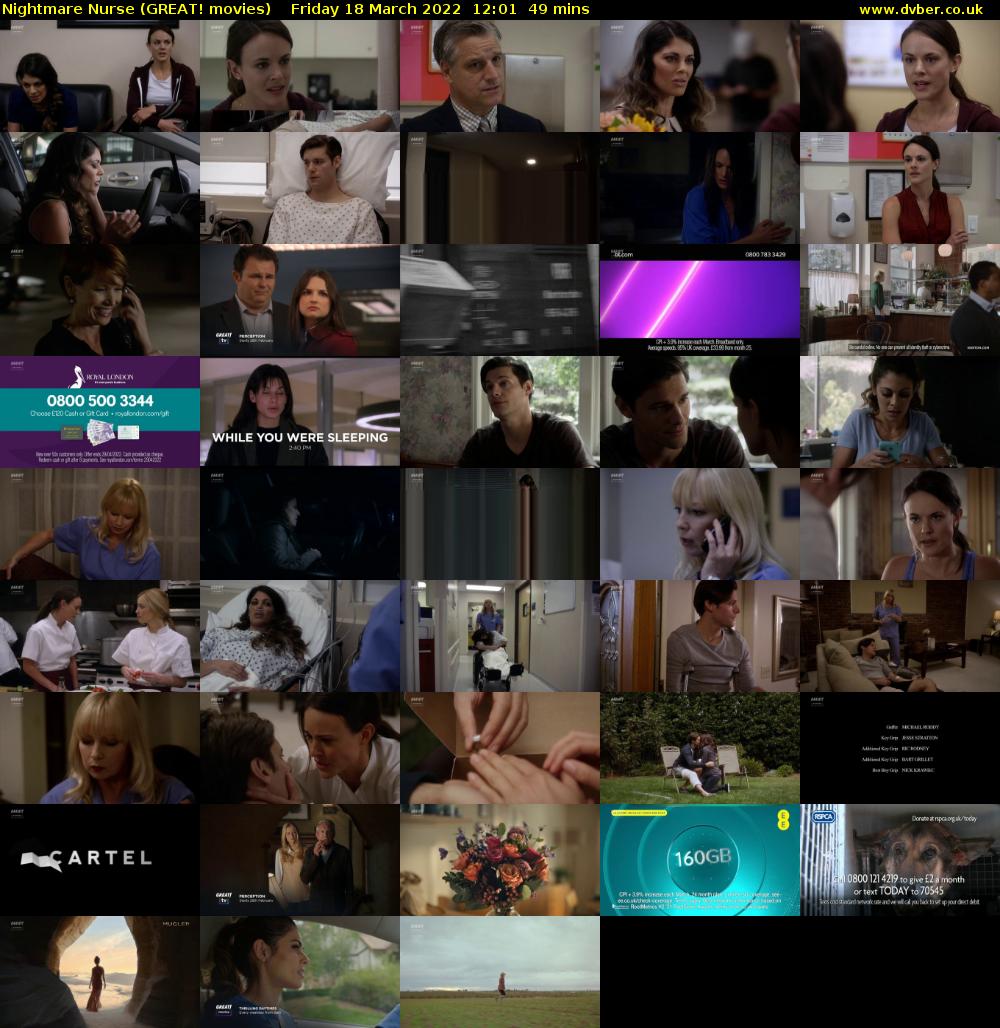 Nightmare Nurse (GREAT! movies) Friday 18 March 2022 12:01 - 12:50