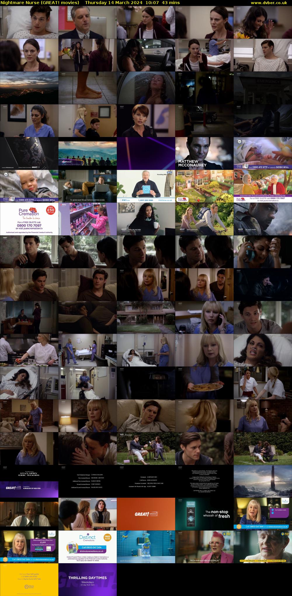 Nightmare Nurse (GREAT! movies) Thursday 14 March 2024 10:07 - 10:50