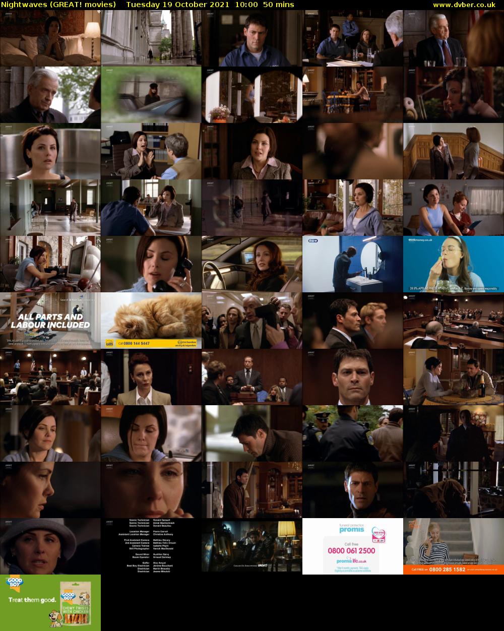 Nightwaves (GREAT! movies) Tuesday 19 October 2021 10:00 - 10:50