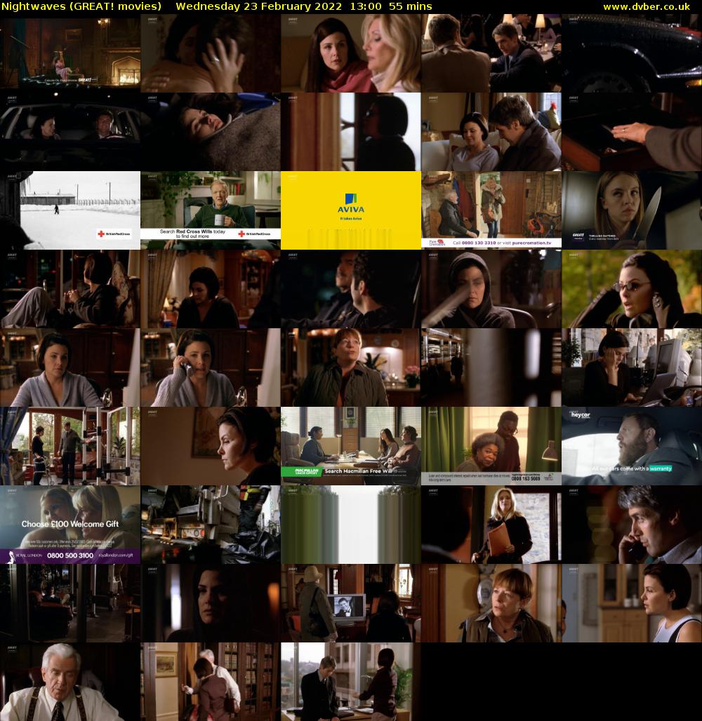 Nightwaves (GREAT! movies) Wednesday 23 February 2022 13:00 - 13:55