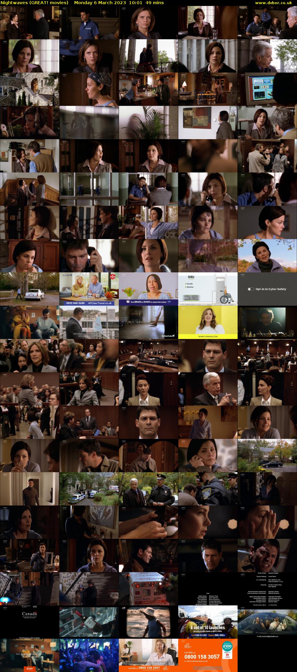 Nightwaves (GREAT! movies) Monday 6 March 2023 10:01 - 10:50