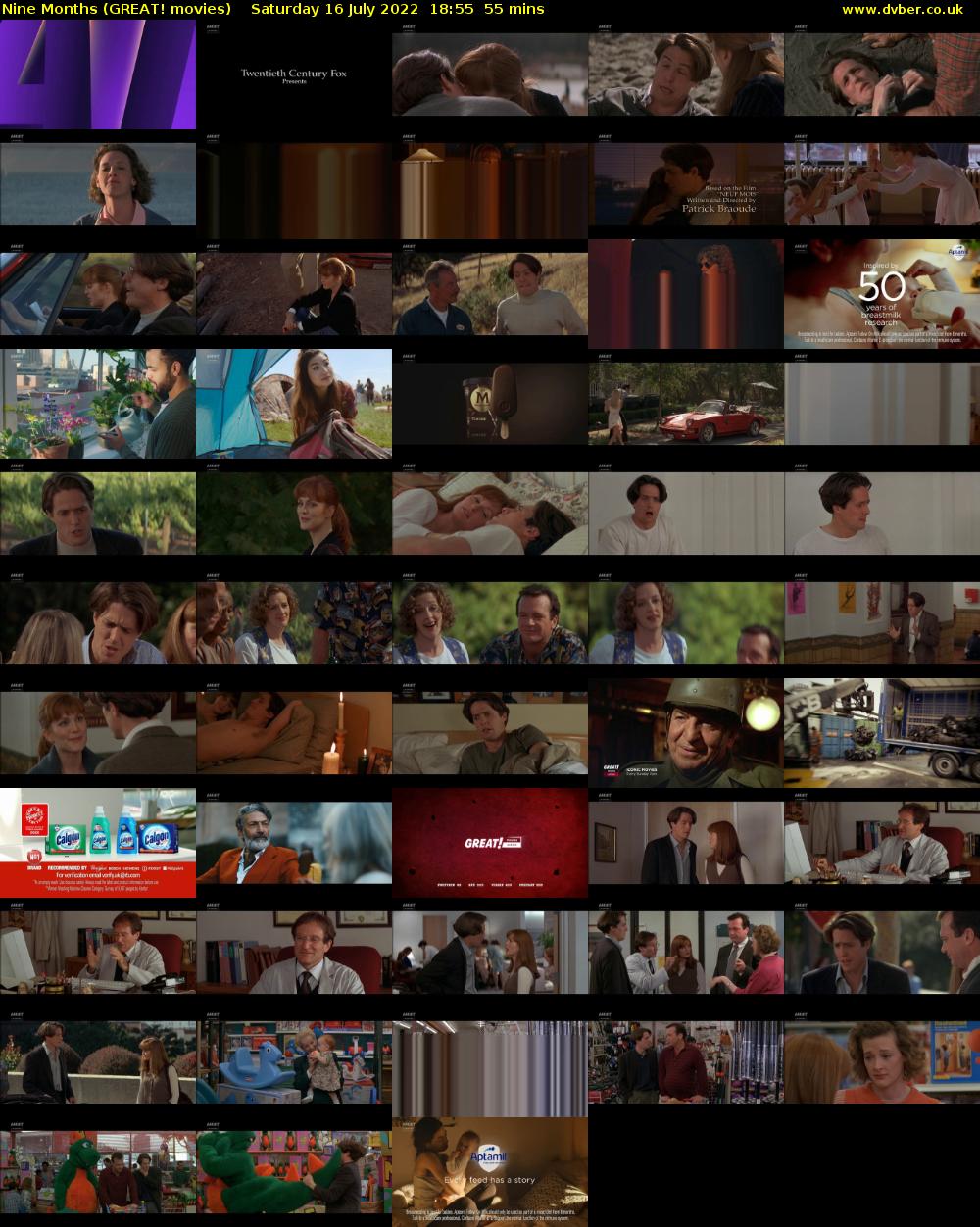 Nine Months (GREAT! movies) Saturday 16 July 2022 18:55 - 19:50