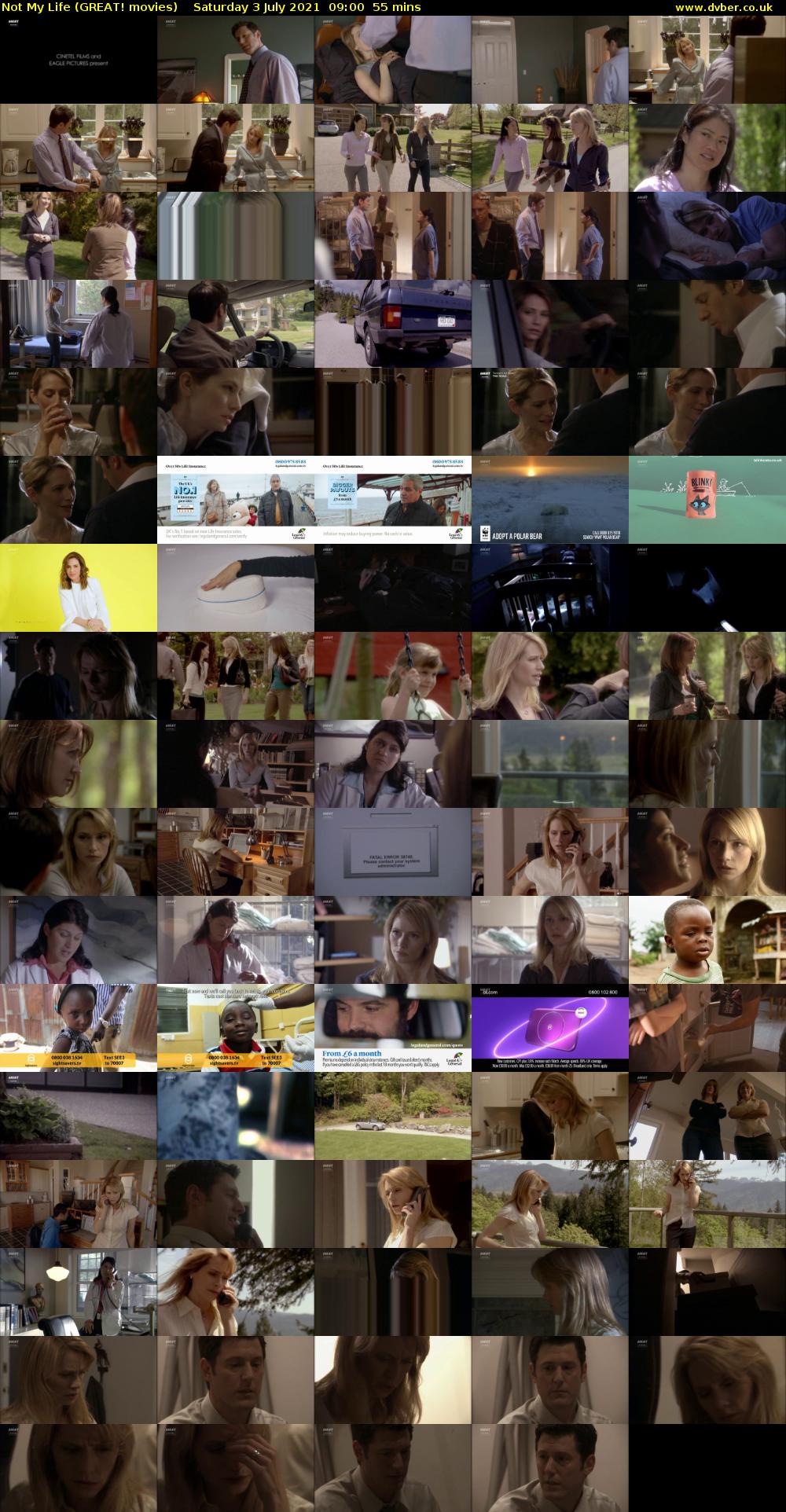 Not My Life (GREAT! movies) Saturday 3 July 2021 09:00 - 09:55