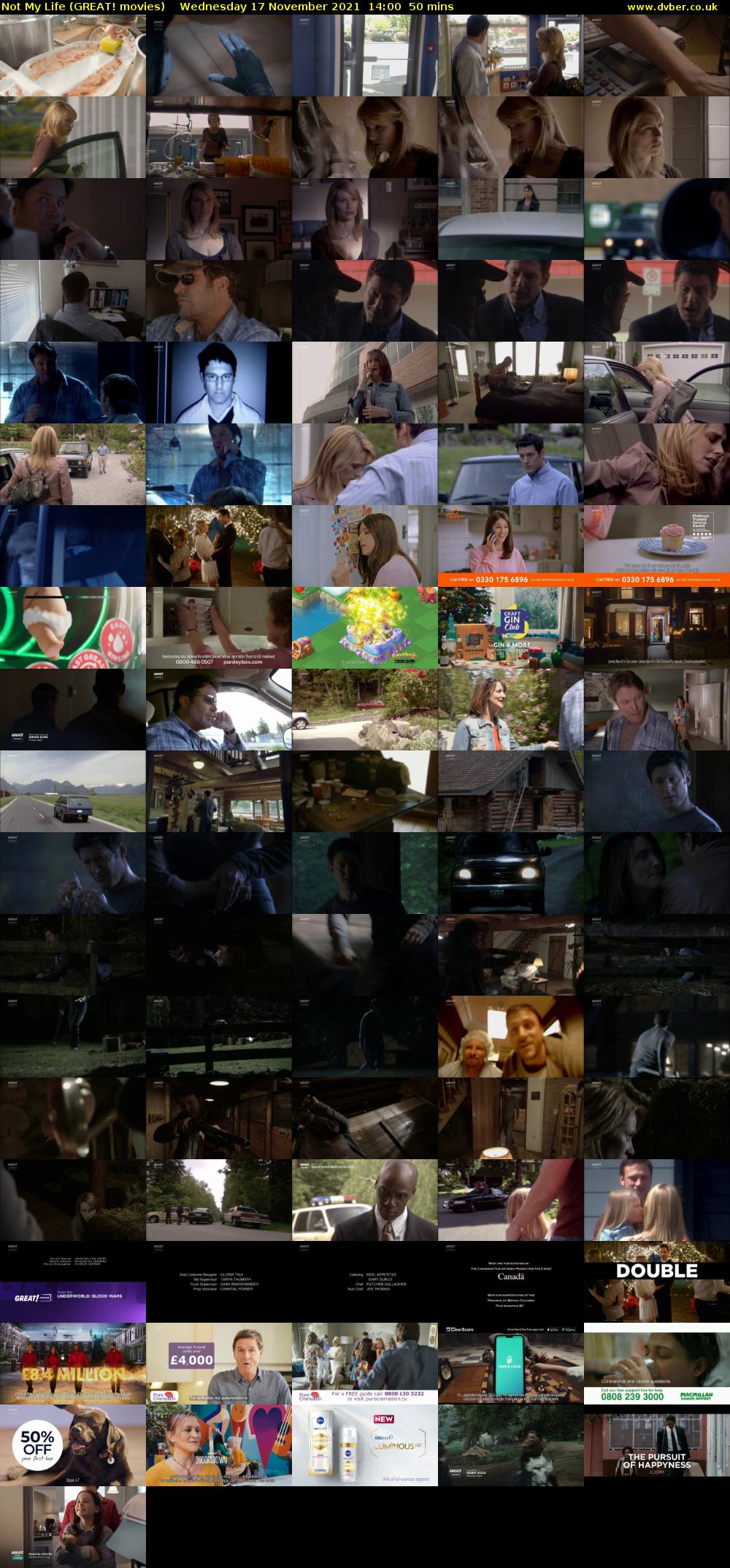 Not My Life (GREAT! movies) Wednesday 17 November 2021 14:00 - 14:50