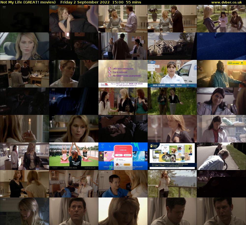 Not My Life (GREAT! movies) Friday 2 September 2022 15:00 - 15:55