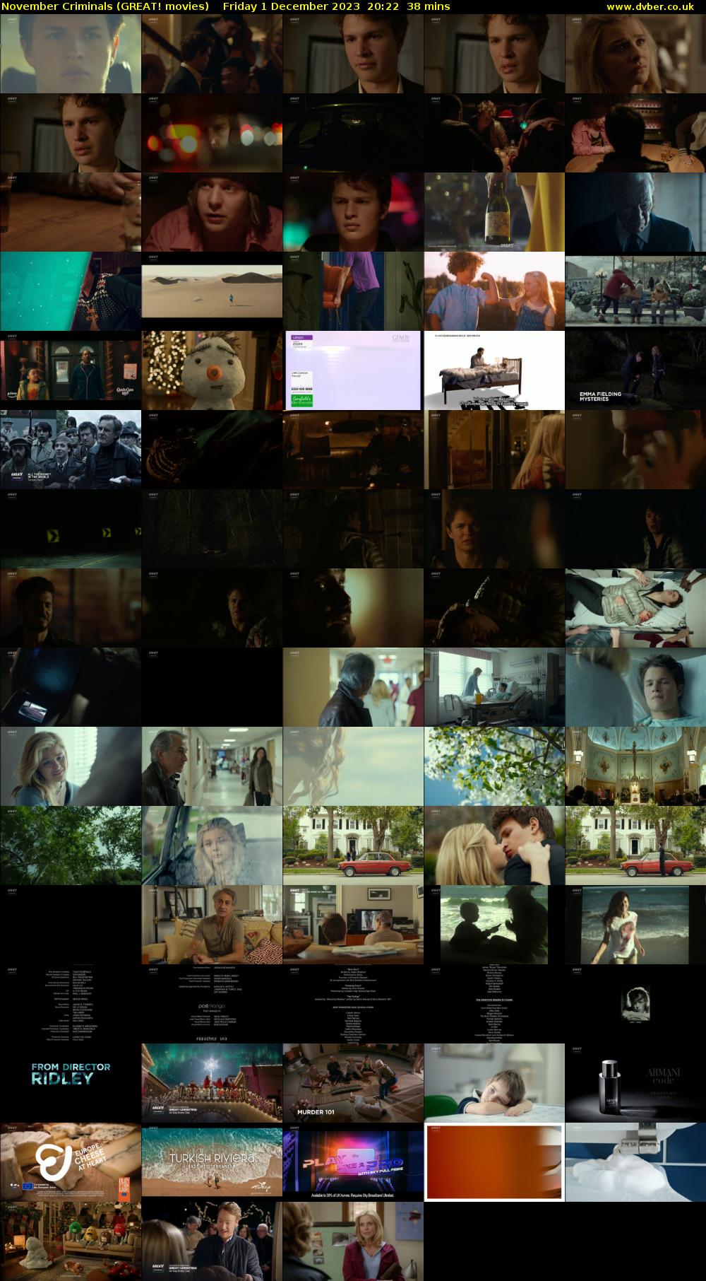 November Criminals (GREAT! movies) Friday 1 December 2023 20:22 - 21:00
