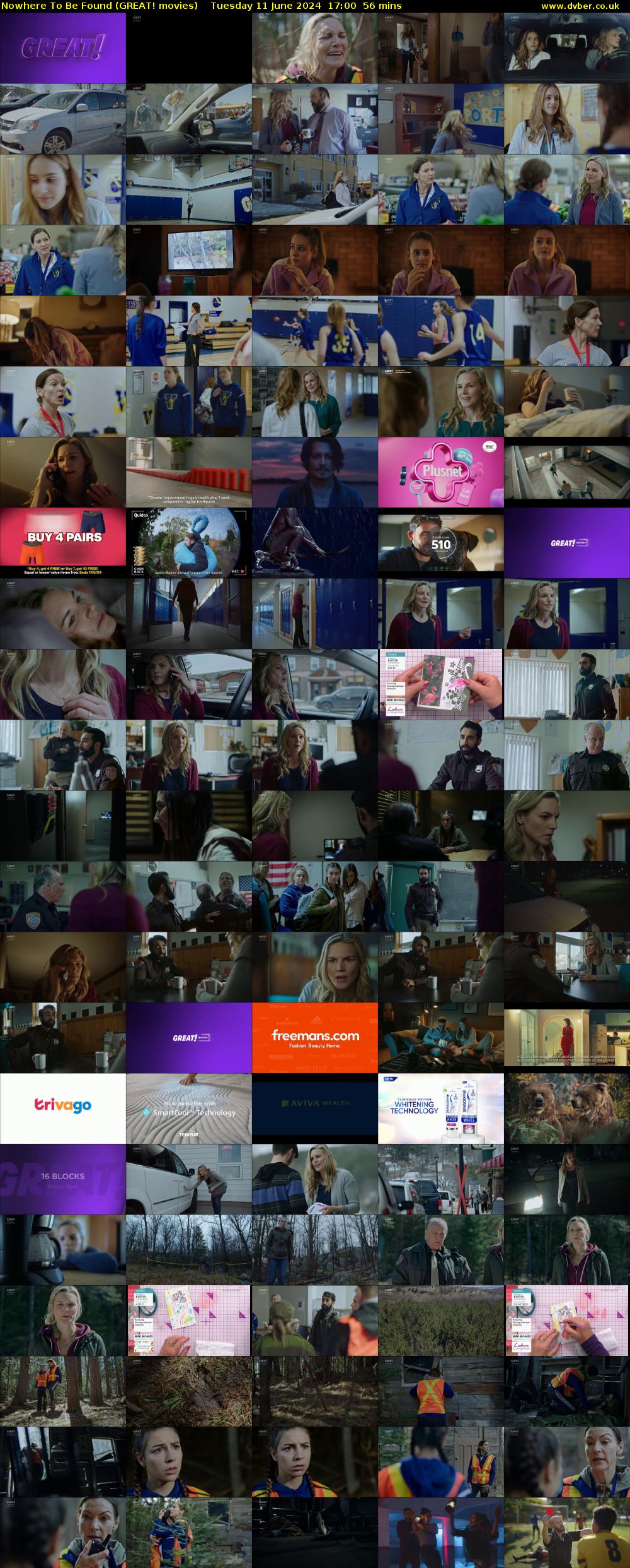 Nowhere To Be Found (GREAT! movies) Tuesday 11 June 2024 17:00 - 17:56