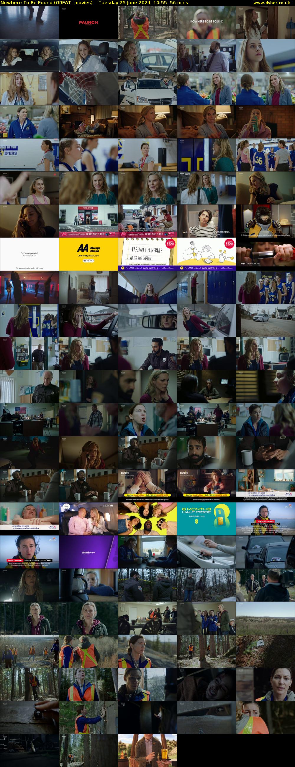 Nowhere To Be Found (GREAT! movies) Tuesday 25 June 2024 10:55 - 11:51