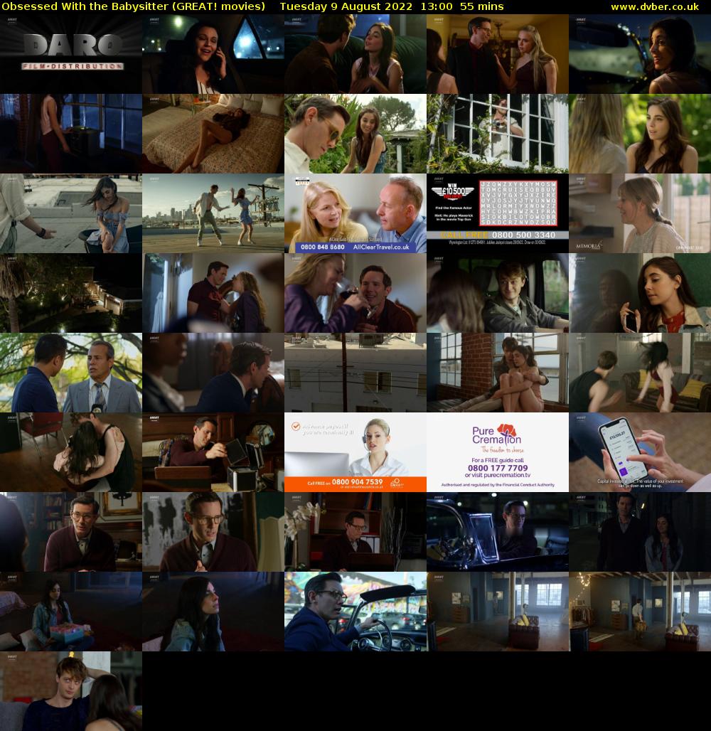 Obsessed With the Babysitter (GREAT! movies) Tuesday 9 August 2022 13:00 - 13:55