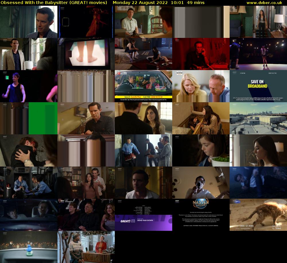 Obsessed With the Babysitter (GREAT! movies) Monday 22 August 2022 10:01 - 10:50