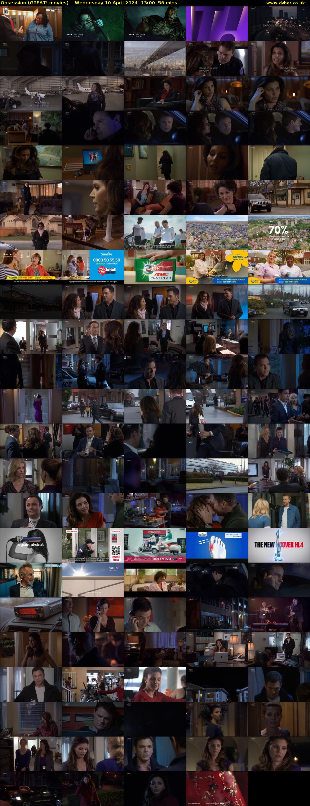 Obsession (GREAT! movies) Wednesday 10 April 2024 13:00 - 13:56