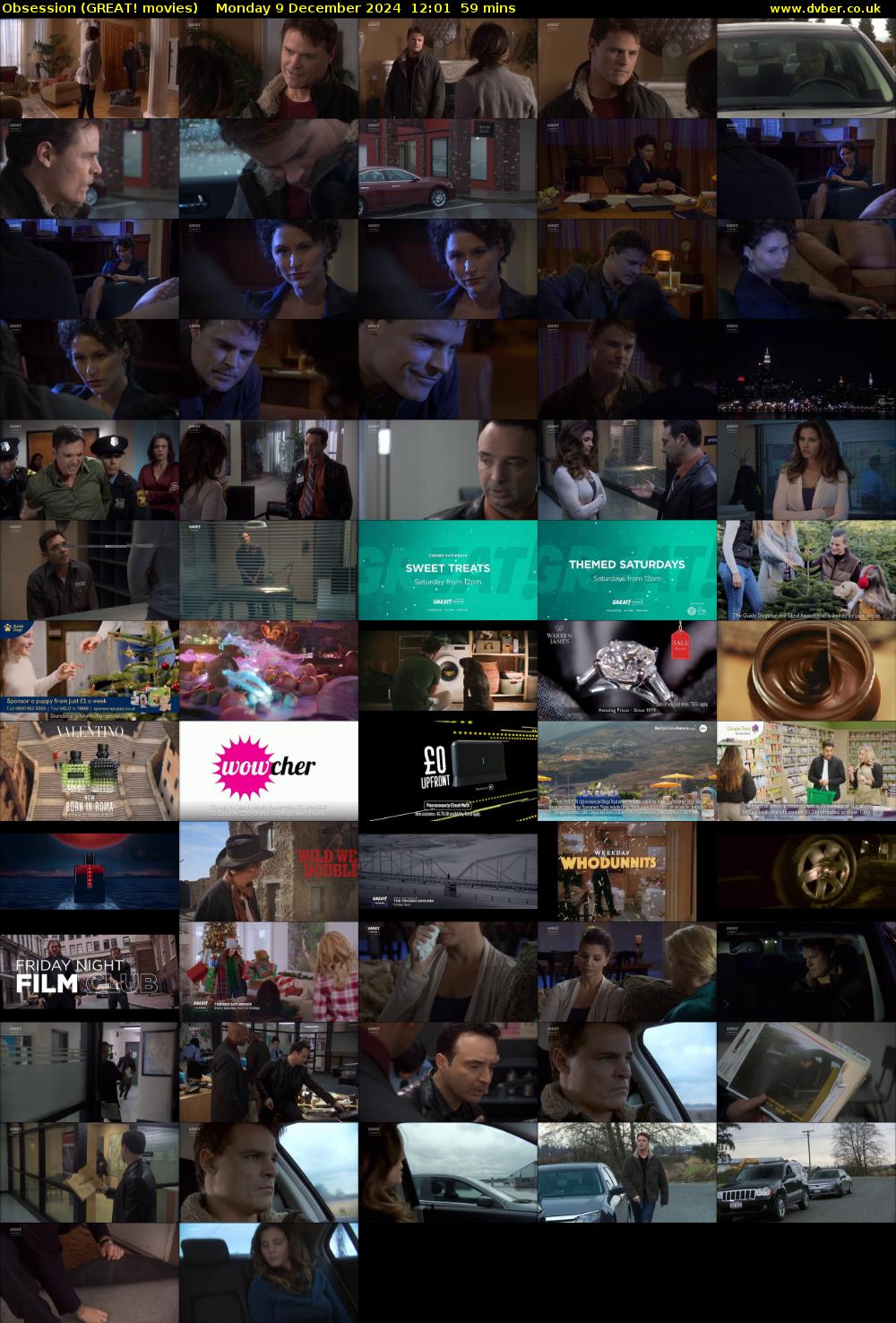 Obsession (GREAT! movies) Monday 9 December 2024 12:01 - 13:00
