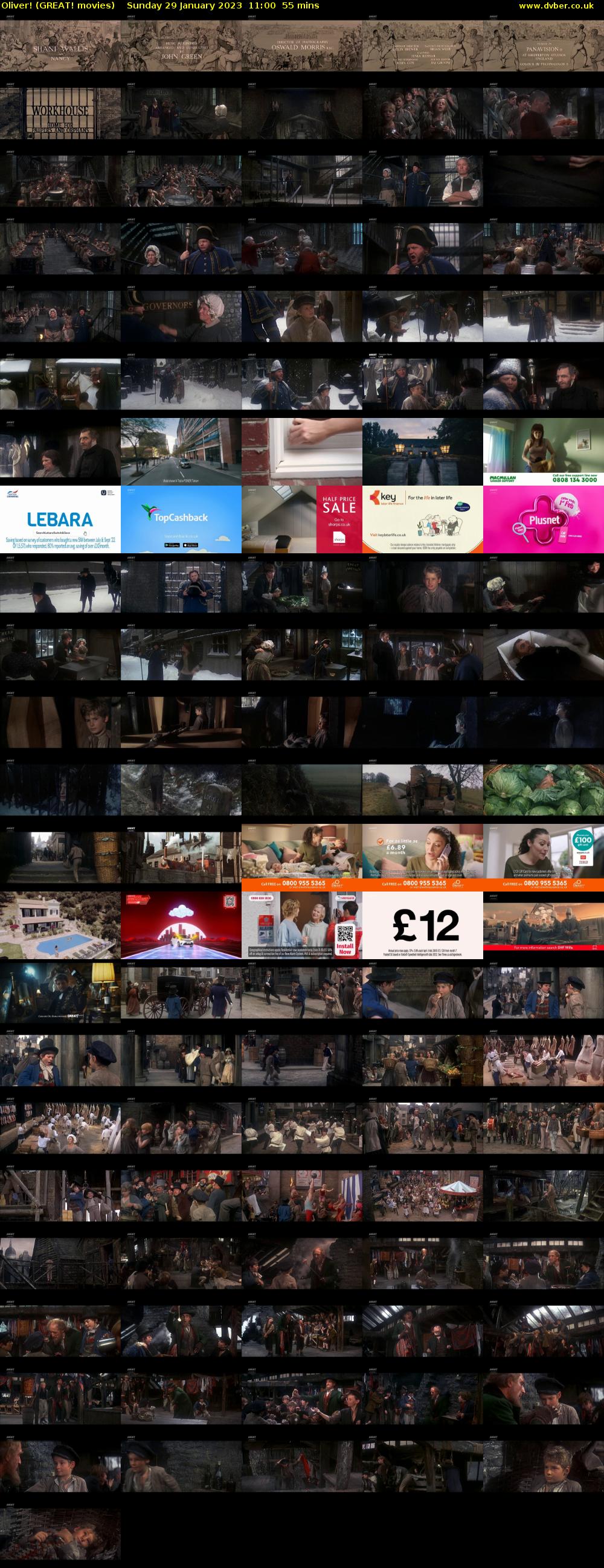 Oliver! (GREAT! movies) Sunday 29 January 2023 11:00 - 11:55