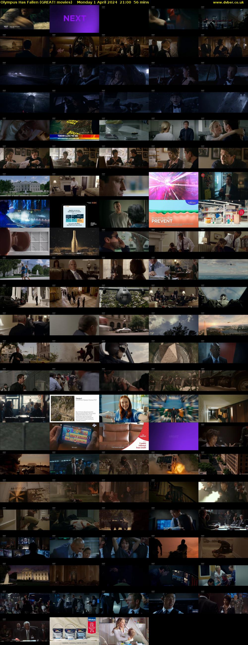 Olympus Has Fallen (GREAT! movies) Monday 1 April 2024 21:00 - 21:56