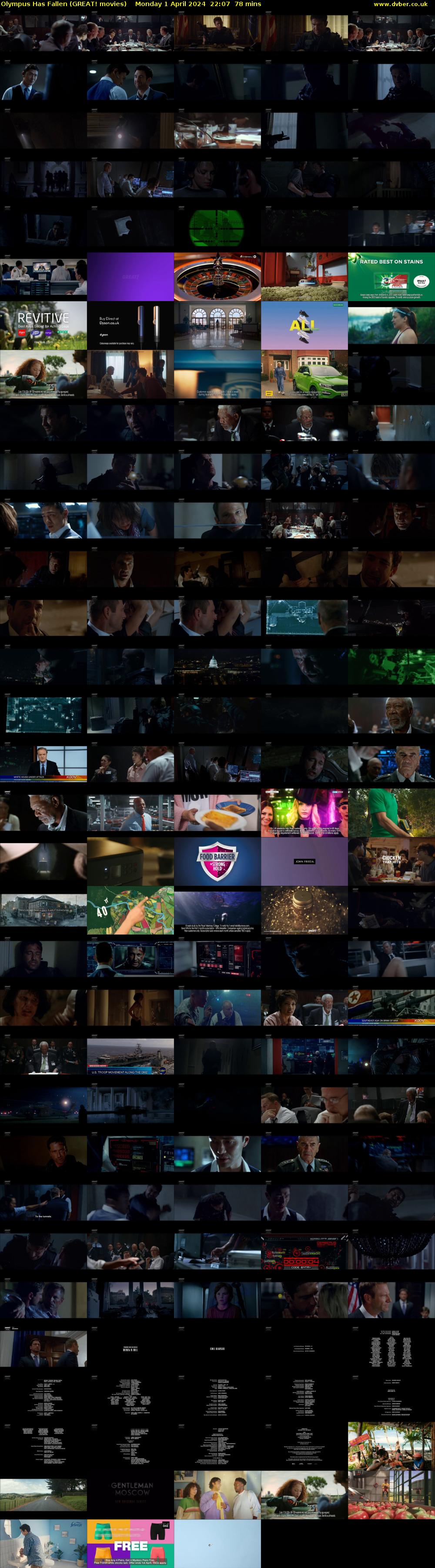 Olympus Has Fallen (GREAT! movies) Monday 1 April 2024 22:07 - 23:25