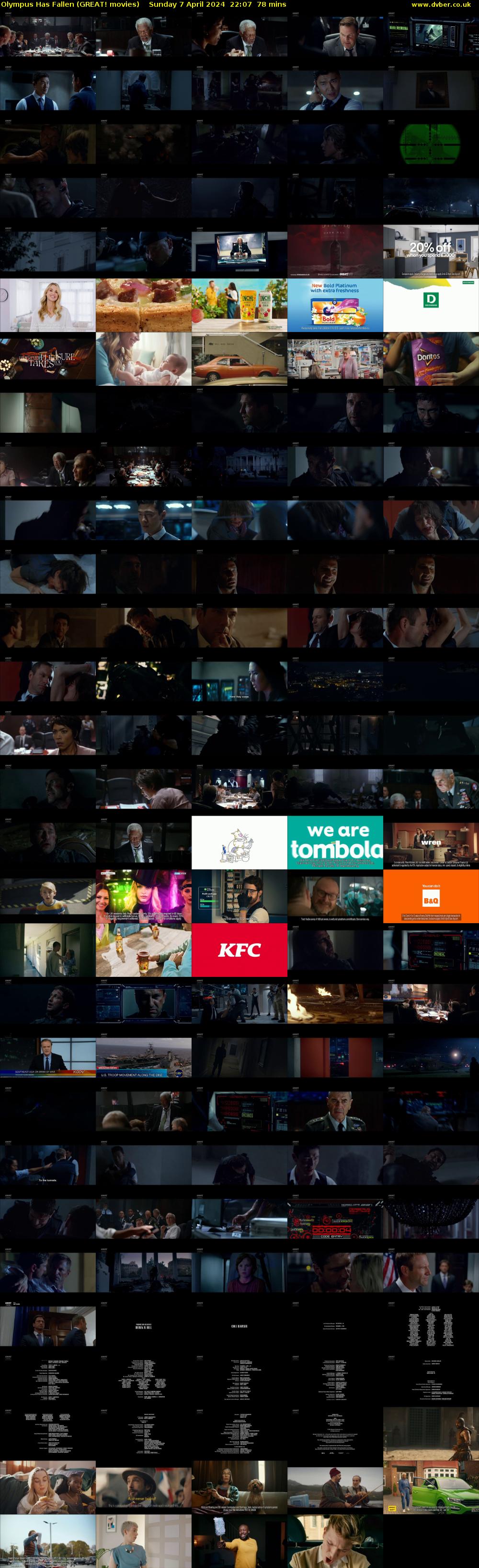 Olympus Has Fallen (GREAT! movies) Sunday 7 April 2024 22:07 - 23:25