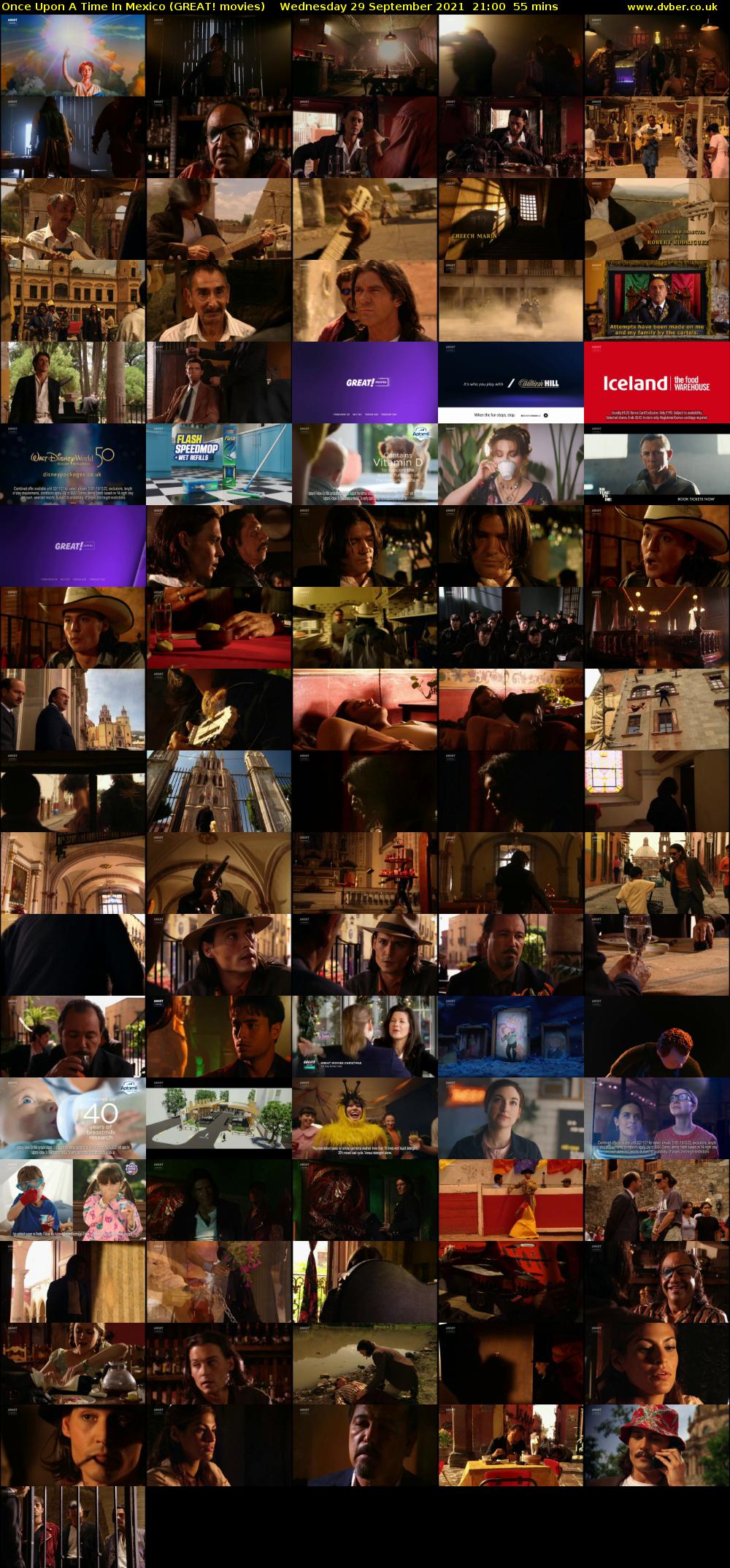 Once Upon A Time In Mexico (GREAT! movies) Wednesday 29 September 2021 21:00 - 21:55