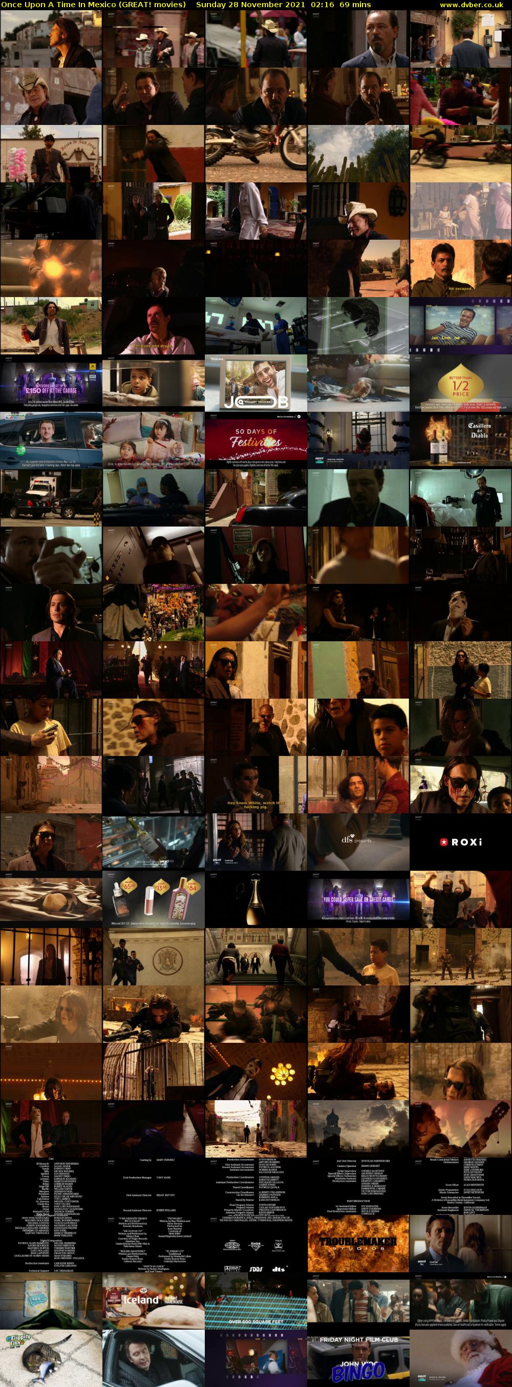 Once Upon A Time In Mexico (GREAT! movies) Sunday 28 November 2021 02:16 - 03:25