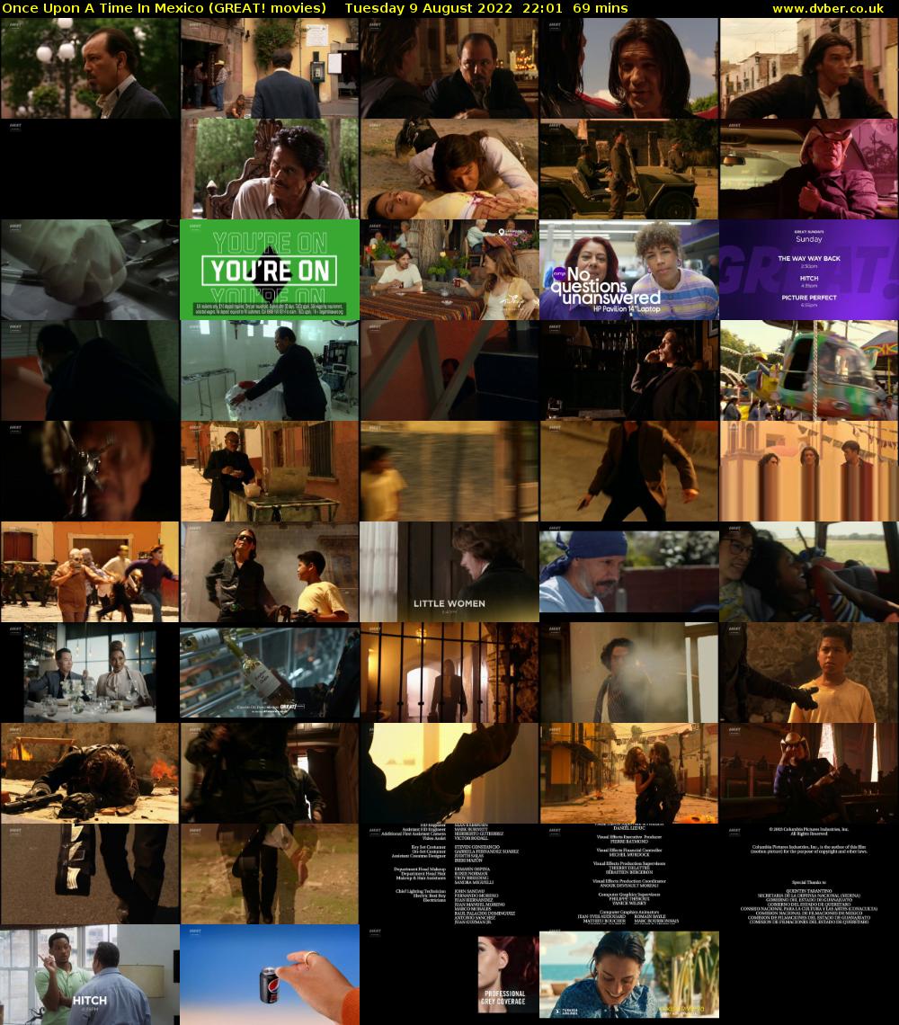 Once Upon A Time In Mexico (GREAT! movies) Tuesday 9 August 2022 22:01 - 23:10