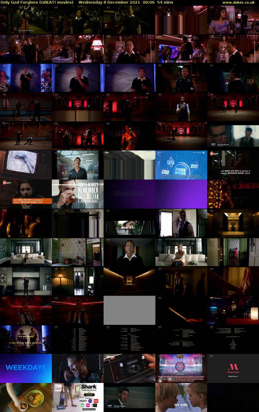 Only God Forgives (GREAT! movies) Wednesday 8 December 2021 00:06 - 01:00