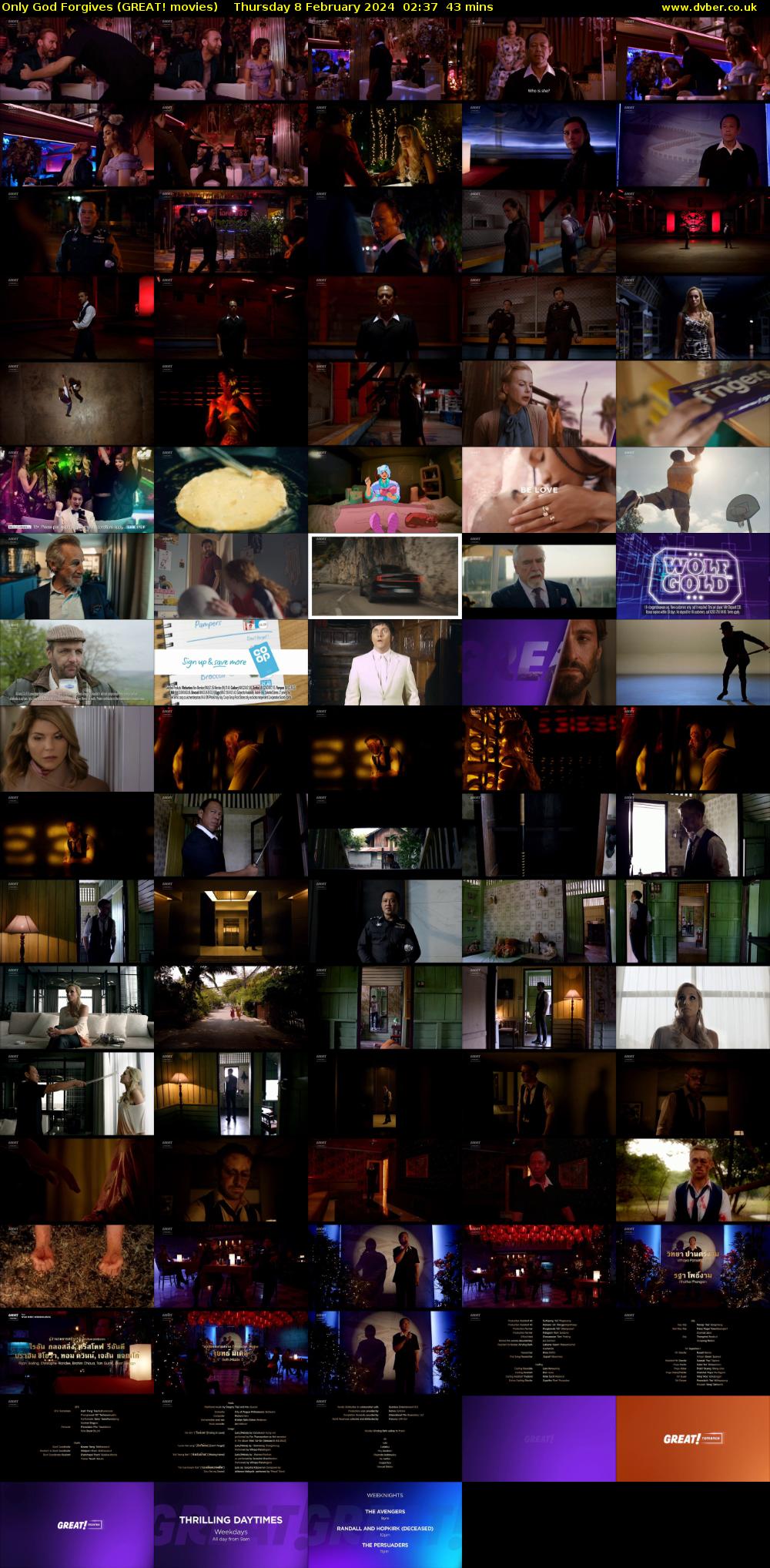 Only God Forgives (GREAT! movies) Thursday 8 February 2024 02:37 - 03:20