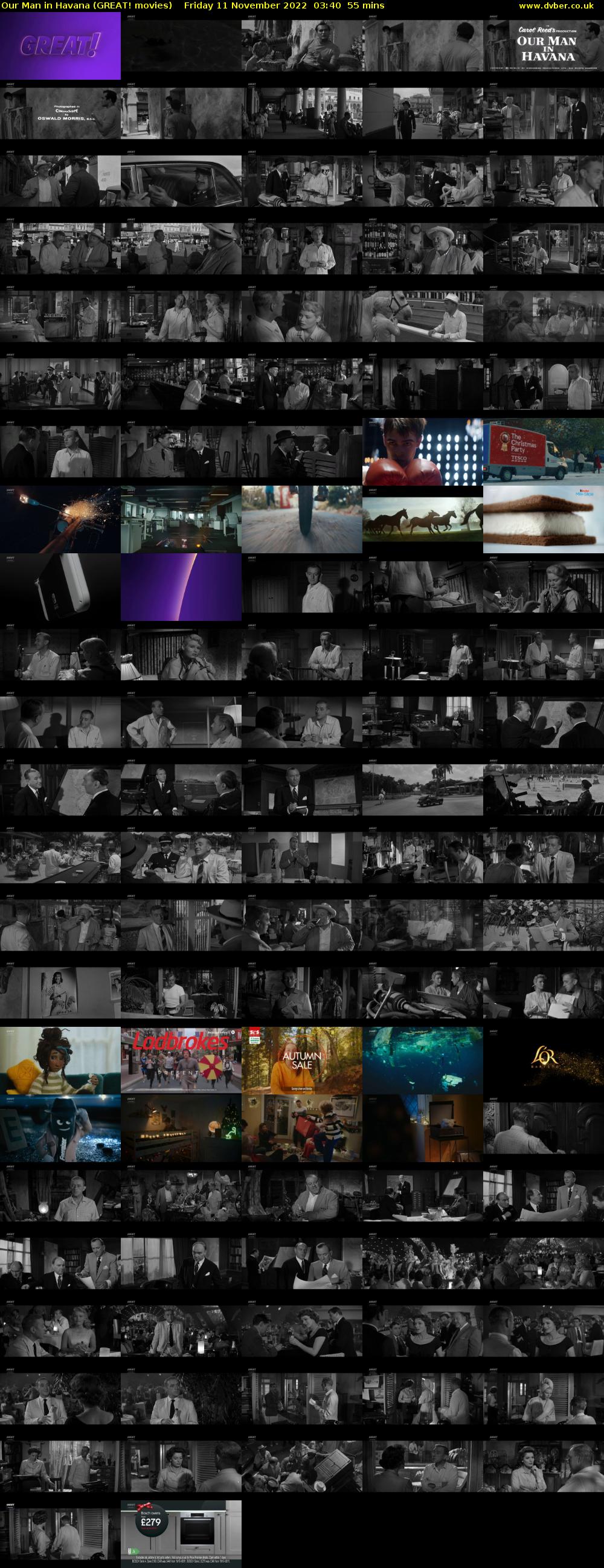 Our Man in Havana (GREAT! movies) Friday 11 November 2022 03:40 - 04:35